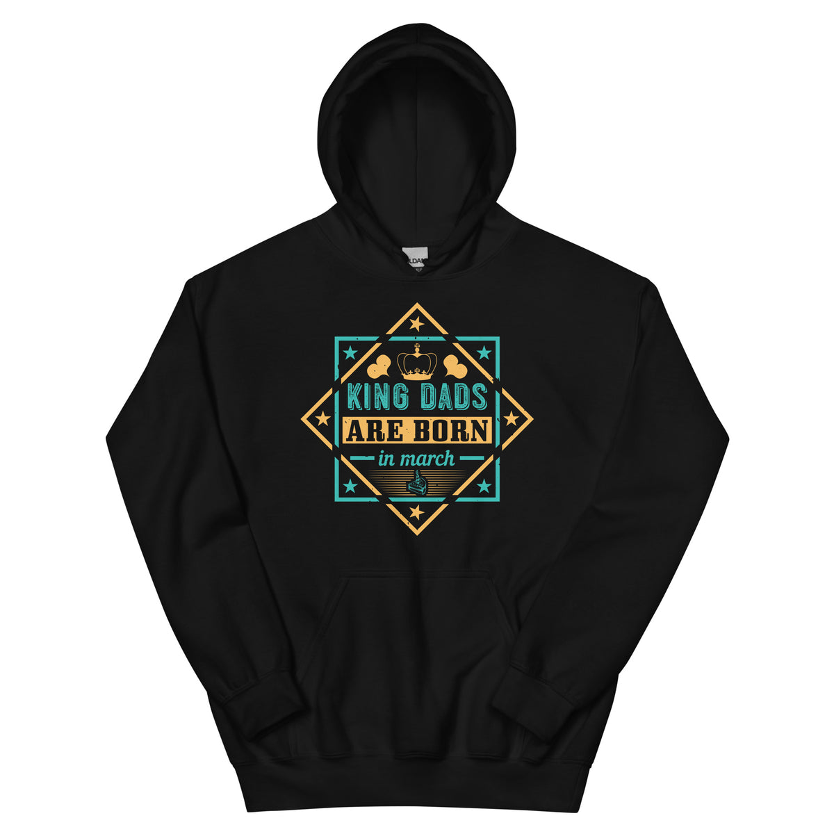 King Dads Are Born in March Unisex Hoodie