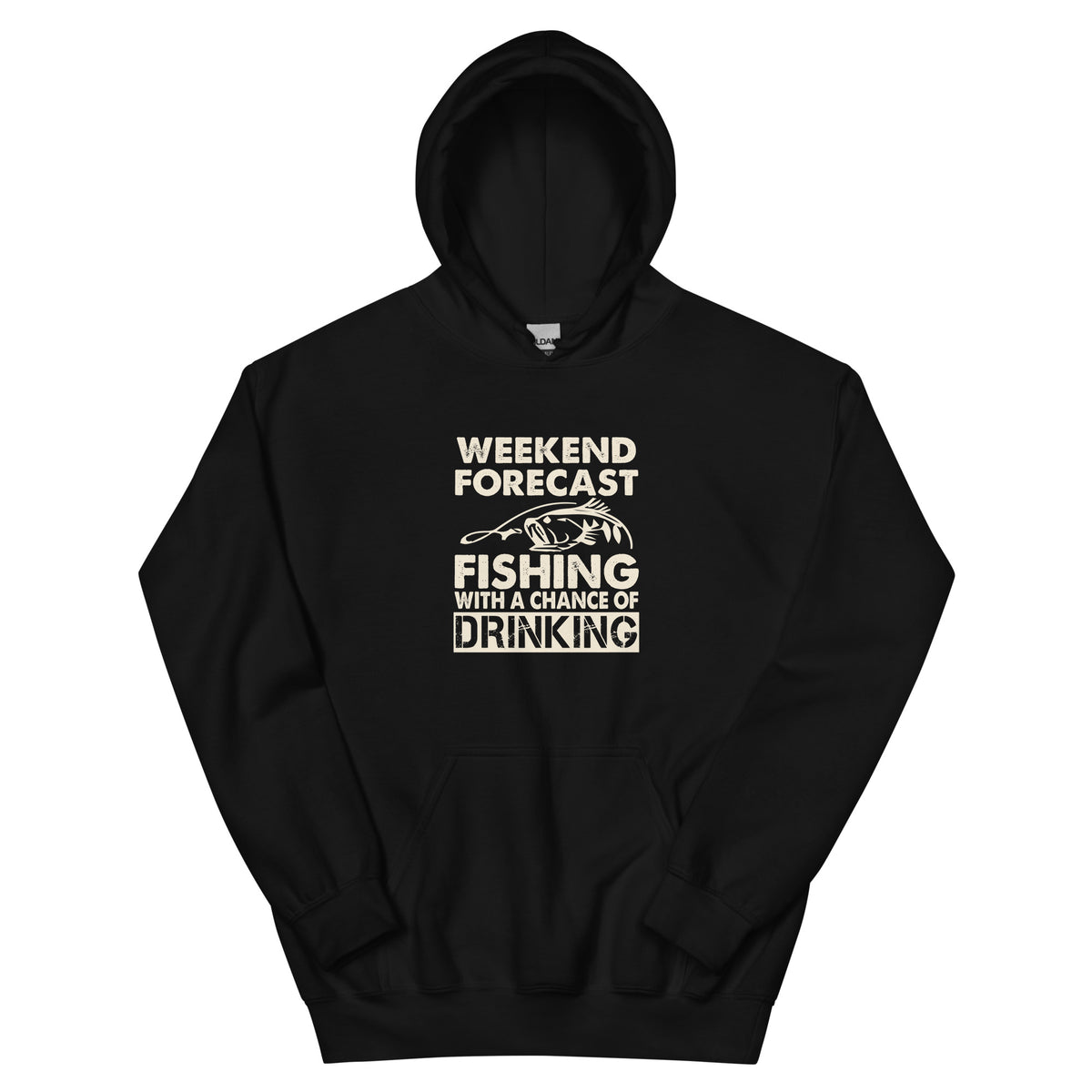 Weekend Forecast: Fishing with a Chance of Drinking Unisex Hoodie