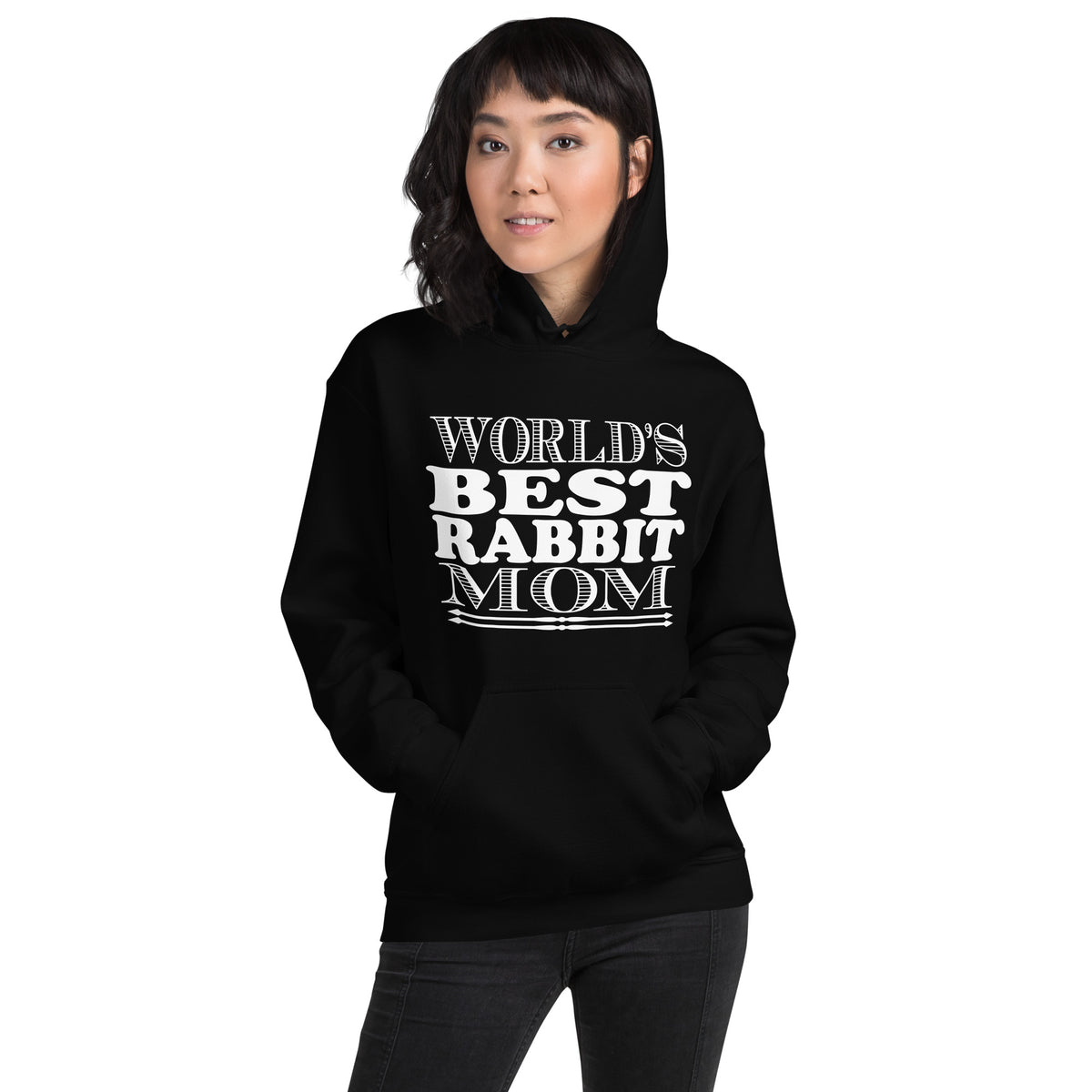 World's Best Rabbit Mom Unisex Hoodie