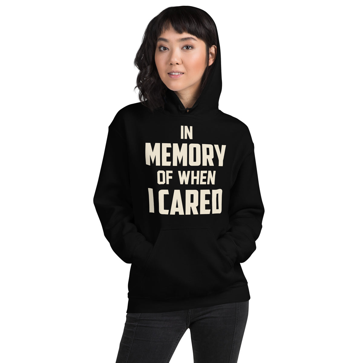 In Memory of When I Cared Unisex Hoodie
