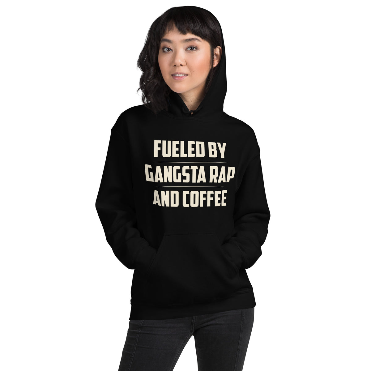 Fueled by Gangsta Rap and Coffee Unisex Hoodie