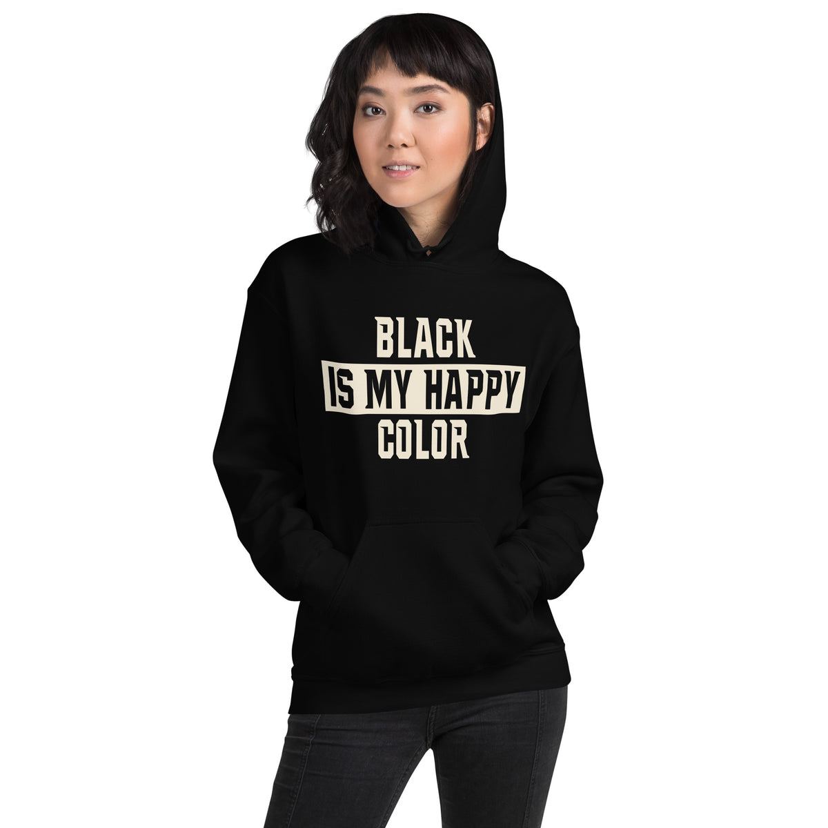 Black Is My Happy Color Unisex Hoodie