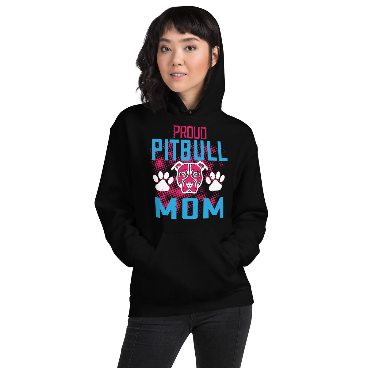 Proud Pitbull Mom Unisex Hoodie