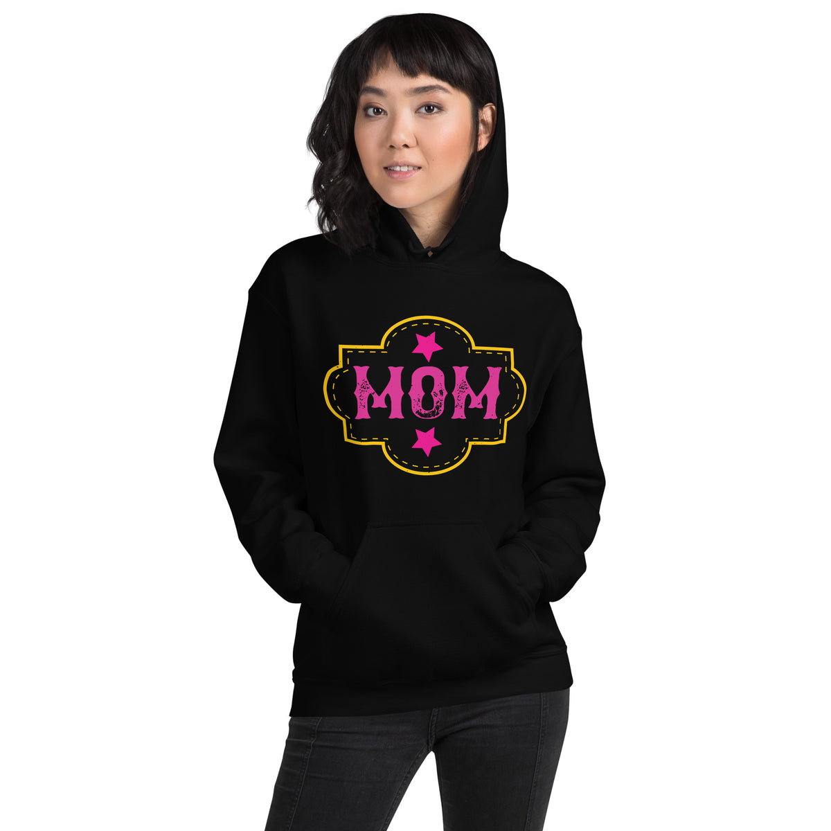 Mom – Gold Frame Unisex Hoodie