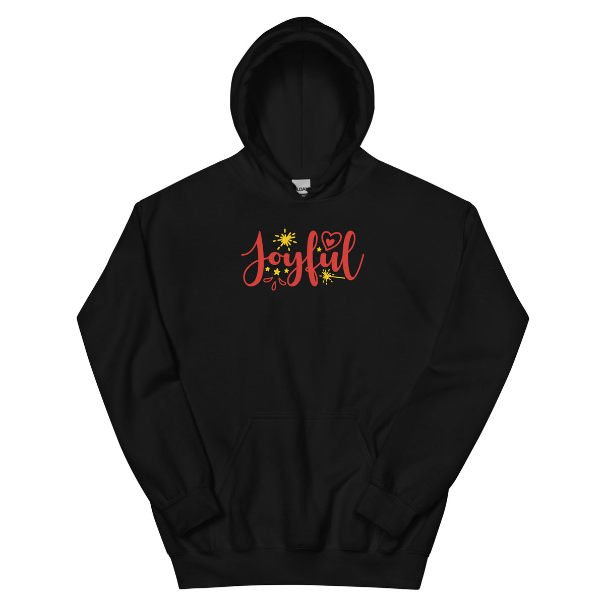 Joyful Christmas – Sparkle Script Unisex Hoodie