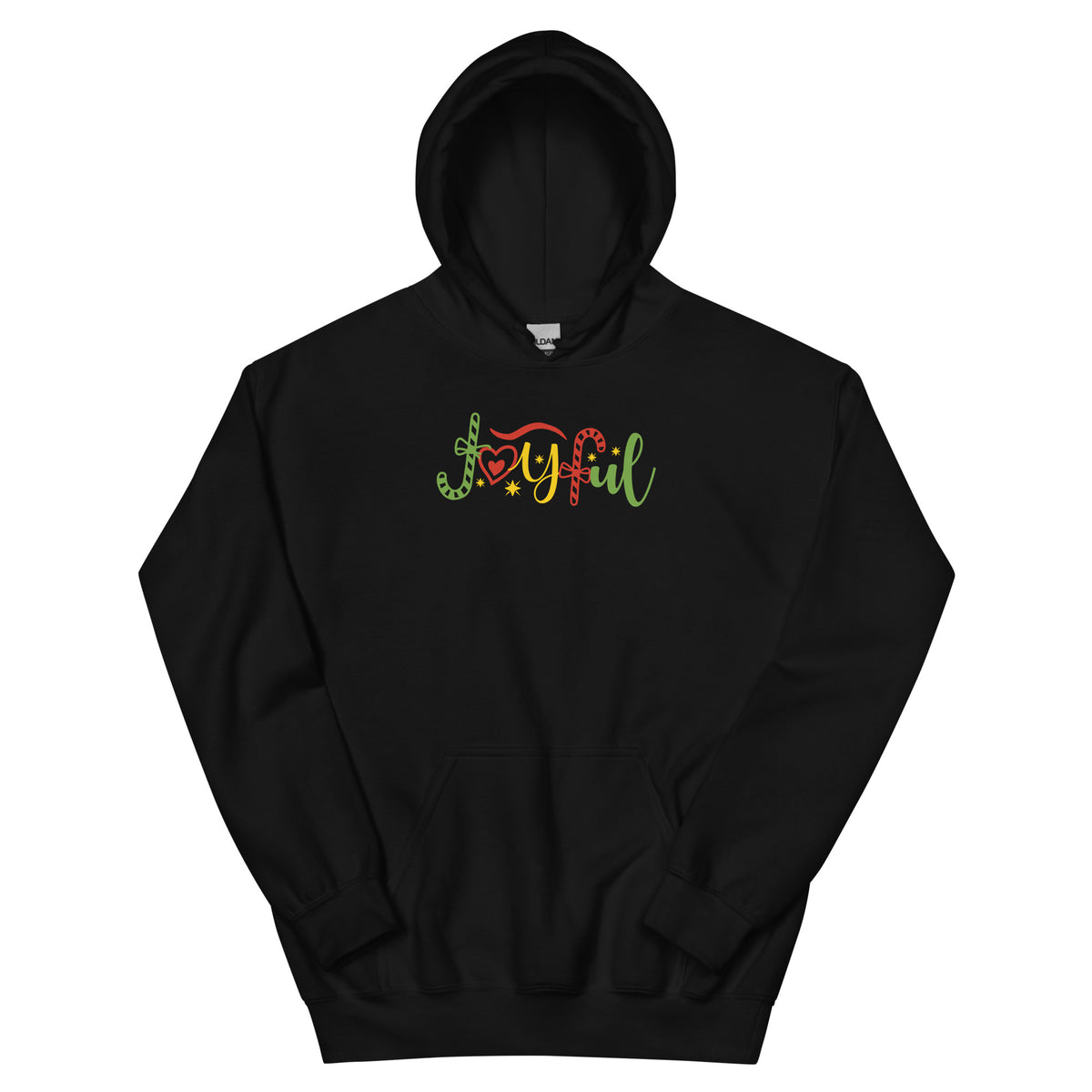 Joyful Christmas – Candy Cane Unisex Hoodie