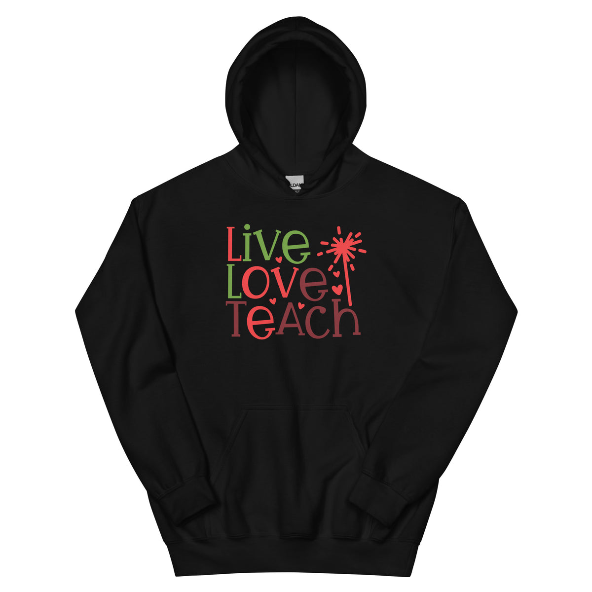 Live Love Teach Christmas – Sparkler Unisex Hoodie