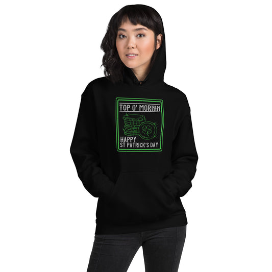 Top O' Mornin' Happy St. Patrick's Day Unisex Hoodie