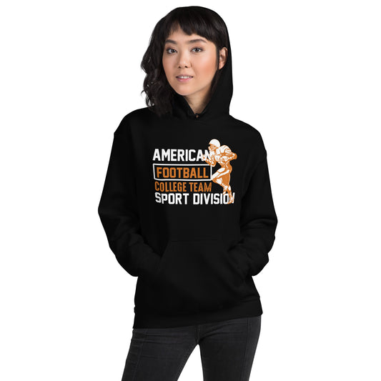 American Football College Team Sport Division Unisex Hoodie