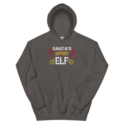 Santa's Cutest Elf Christmas Unisex Hoodie