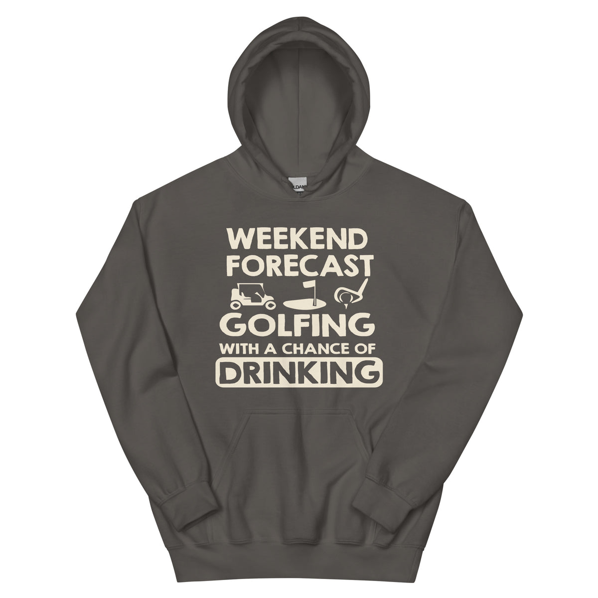 Weekend Forecast: Golfing with a Chance of Drinking Unisex Hoodie