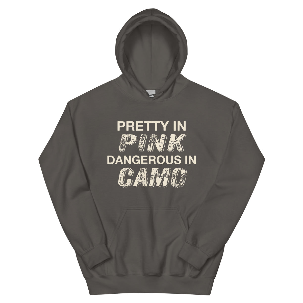 Pretty in Pink, Dangerous in Camo Unisex Hoodie