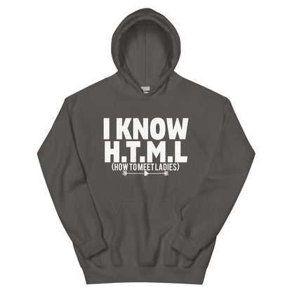 I Know H.T.M.L. How to Meet Ladies Unisex Hoodie