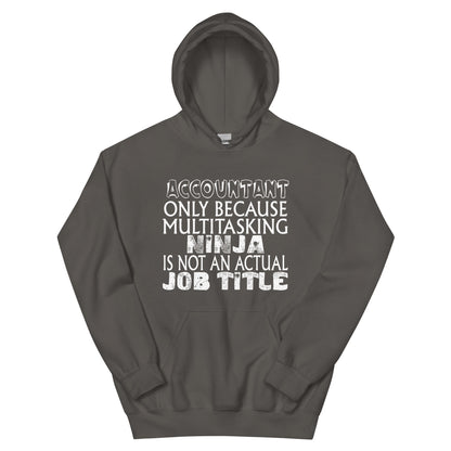 Accountant: Multitasking Ninja Is Not an Actual Job Title Unisex Hoodie