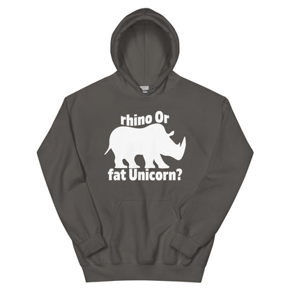 Rhino or Fat Unicorn? Unisex Hoodie