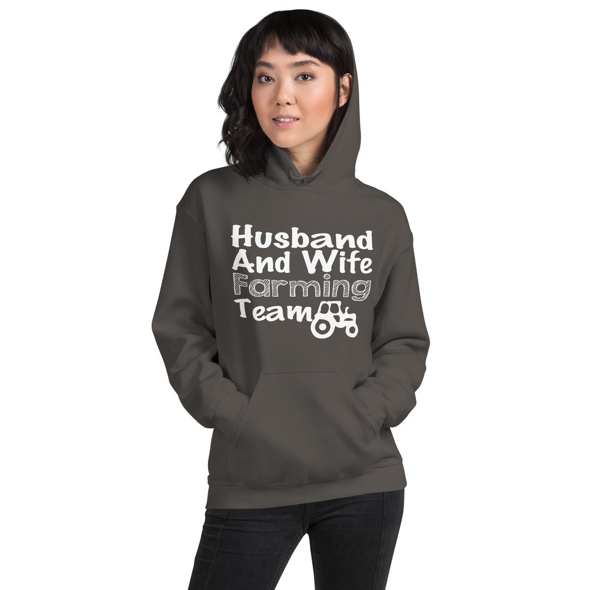 Husband and Wife Farming Team Unisex Hoodie