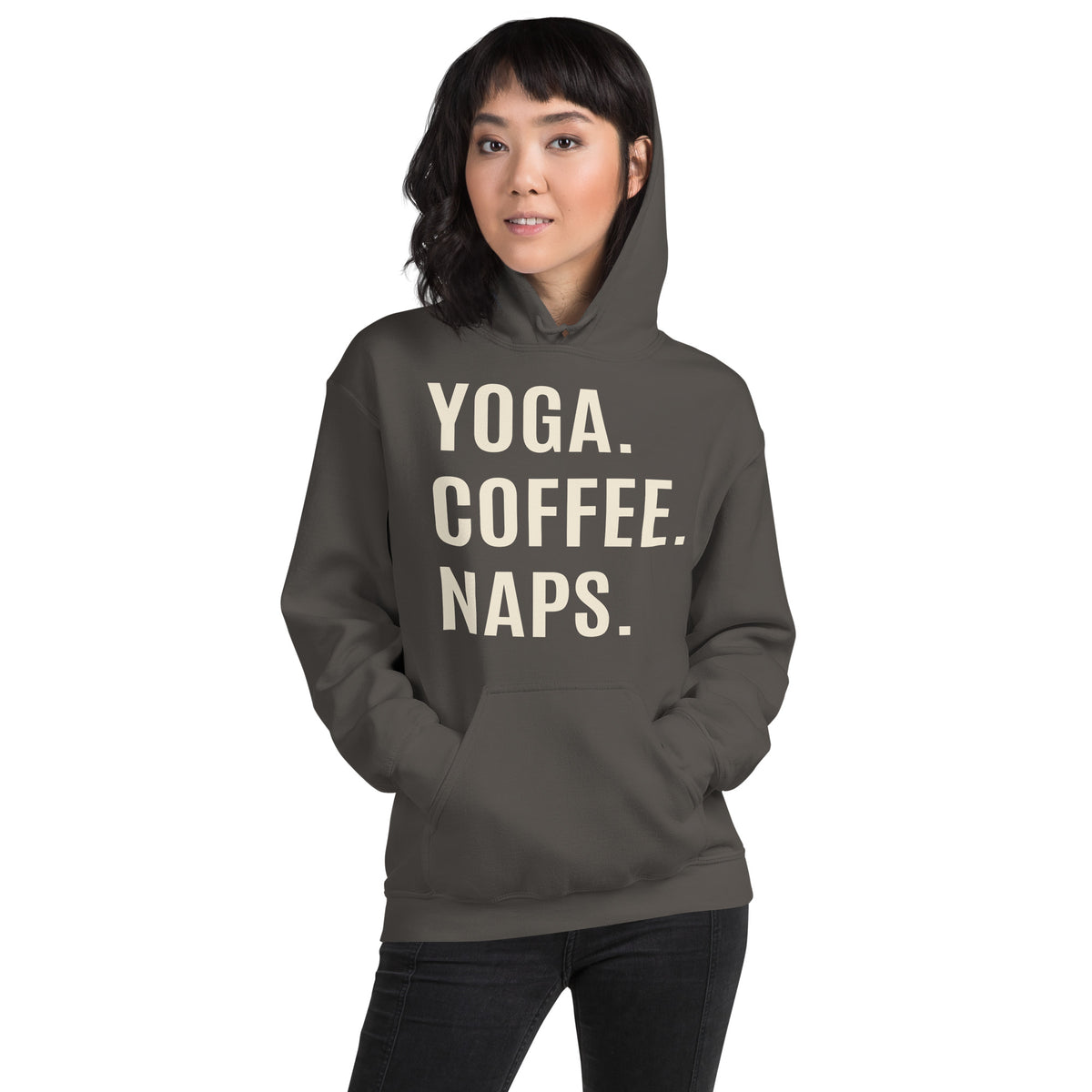 Yoga. Coffee. Naps. Unisex Hoodie