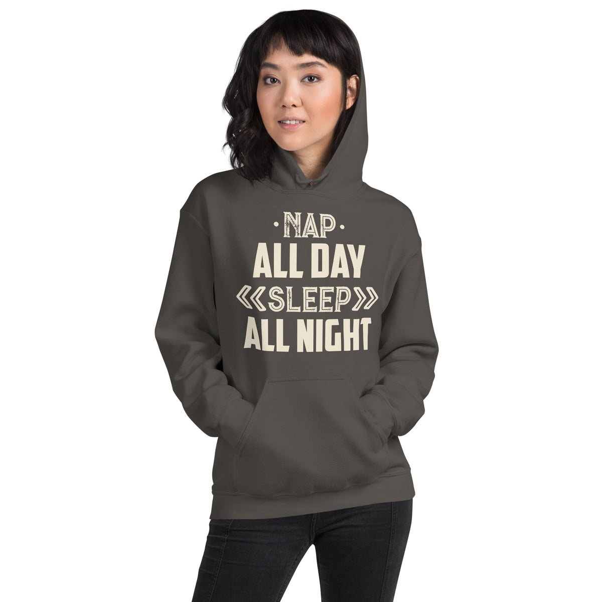 Nap All Day, Sleep All Night Unisex Hoodie