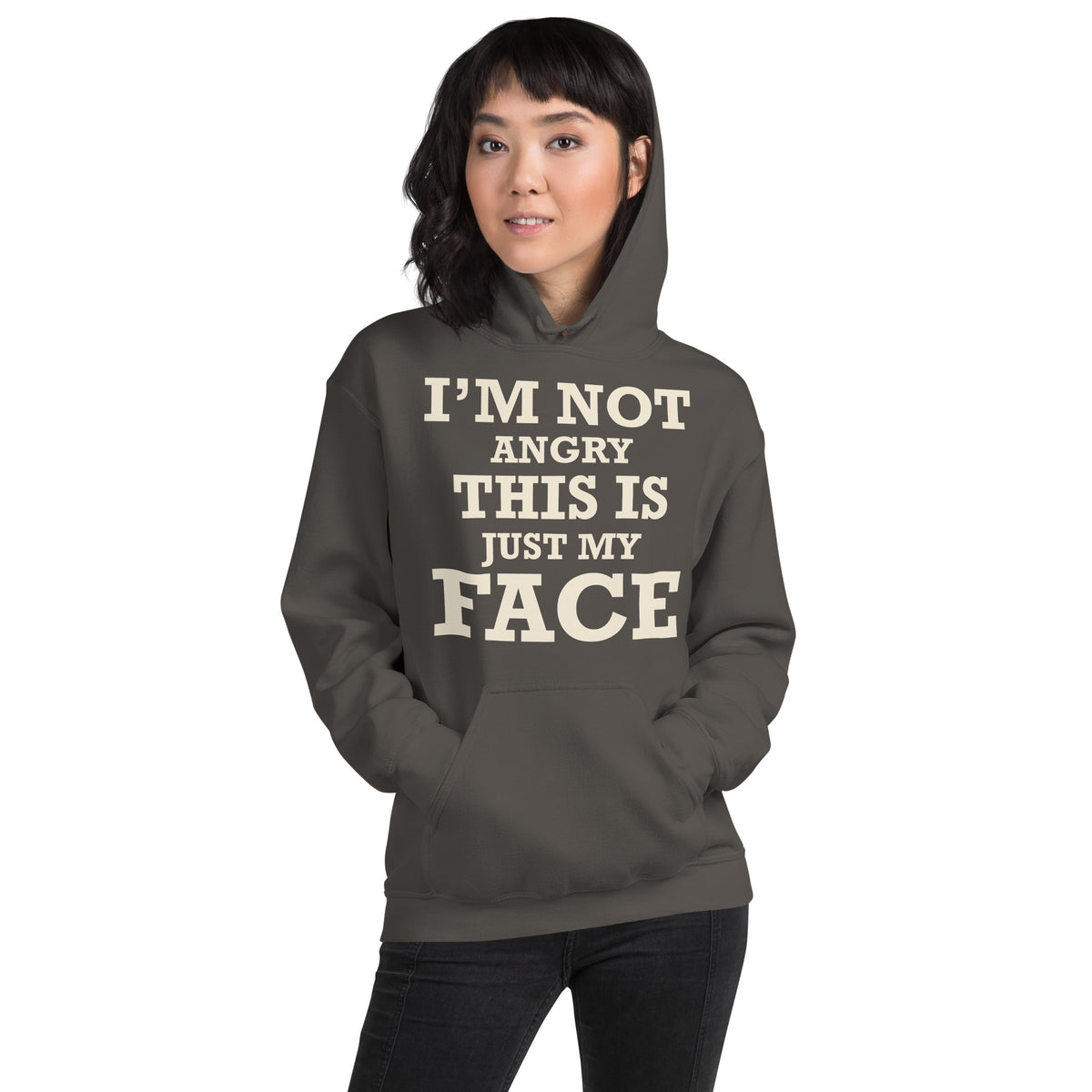 I'm Not Angry, This Is Just My Face Unisex Hoodie