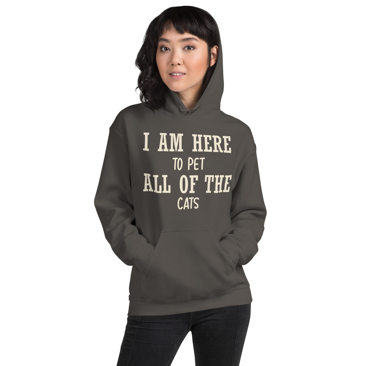 I Am Here to Pet All of the Cats Unisex Hoodie