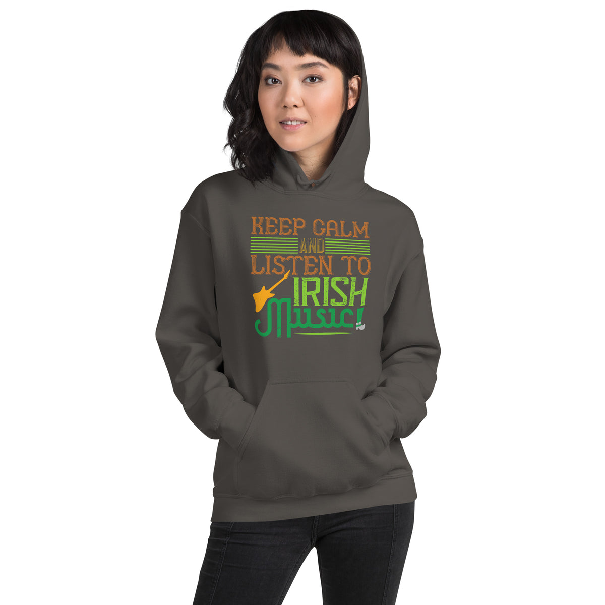 Keep Calm and Listen to Irish Music St. Patrick's Day Unisex Hoodie