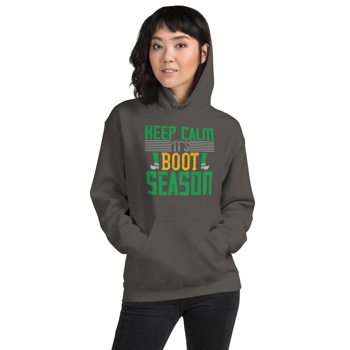 Keep Calm It's Boot Season St. Patrick's Day Unisex Hoodie