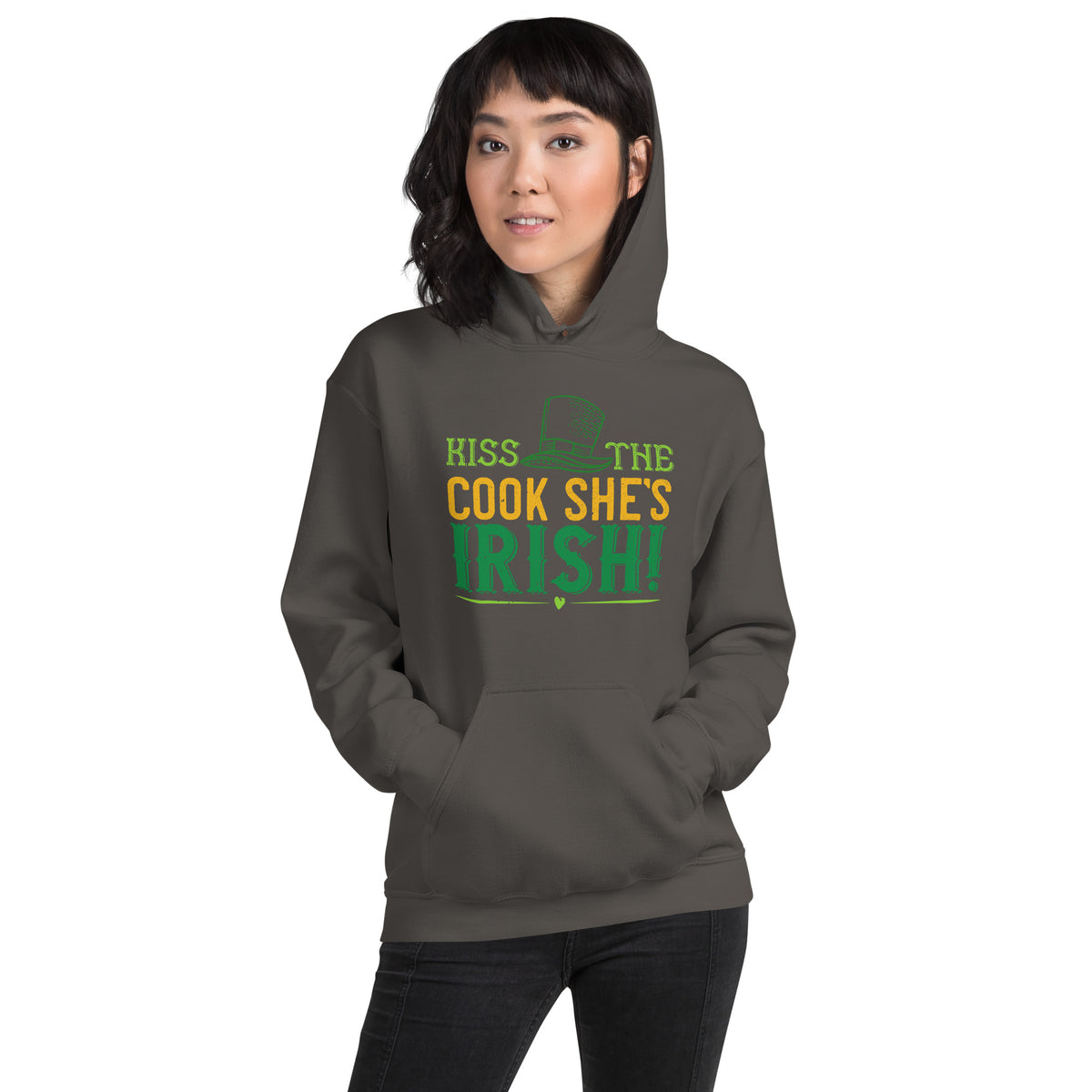 Kiss the Cook, She's Irish! St. Patrick's Day Unisex Hoodie