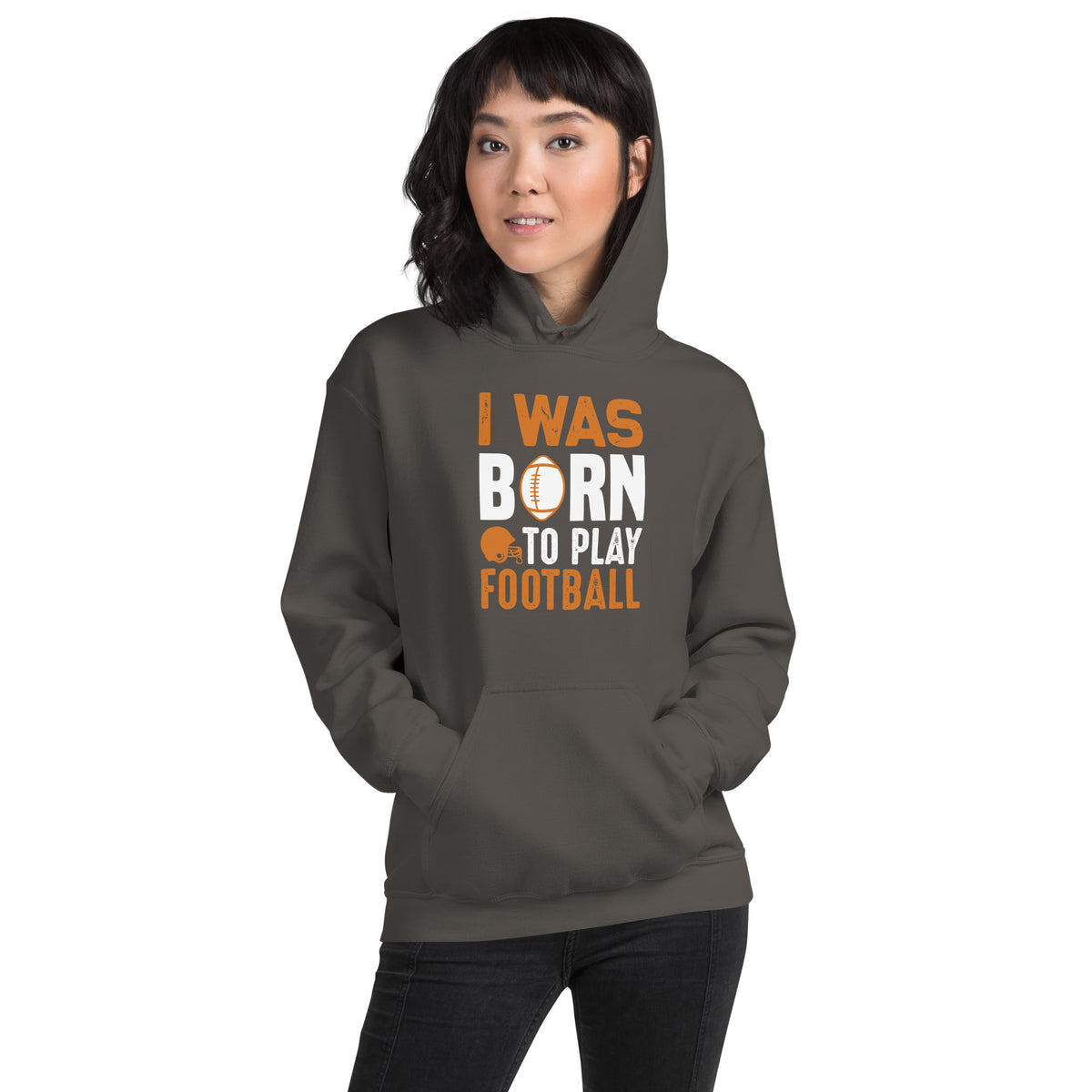 I Was Born to Play Football Unisex Hoodie