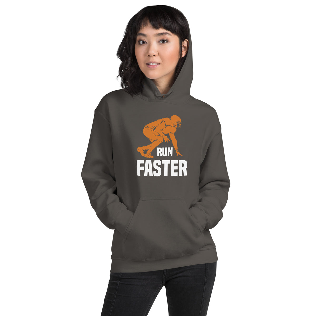Run Faster Football Unisex Hoodie