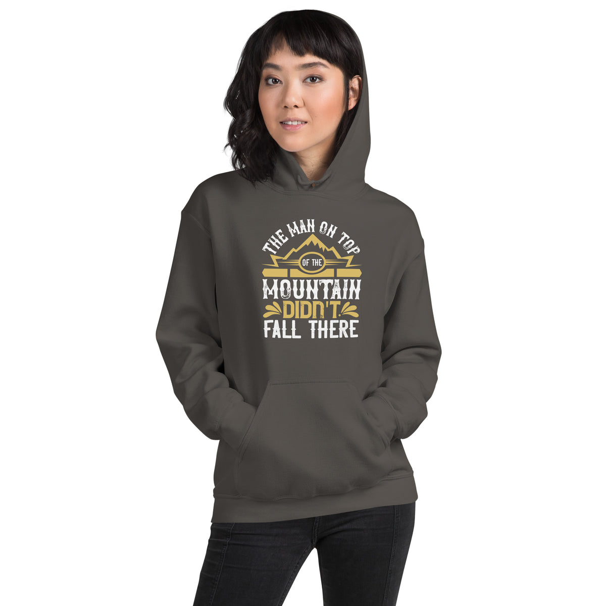 The Man on Top of the Mountain Didn't Fall There Unisex Hoodie