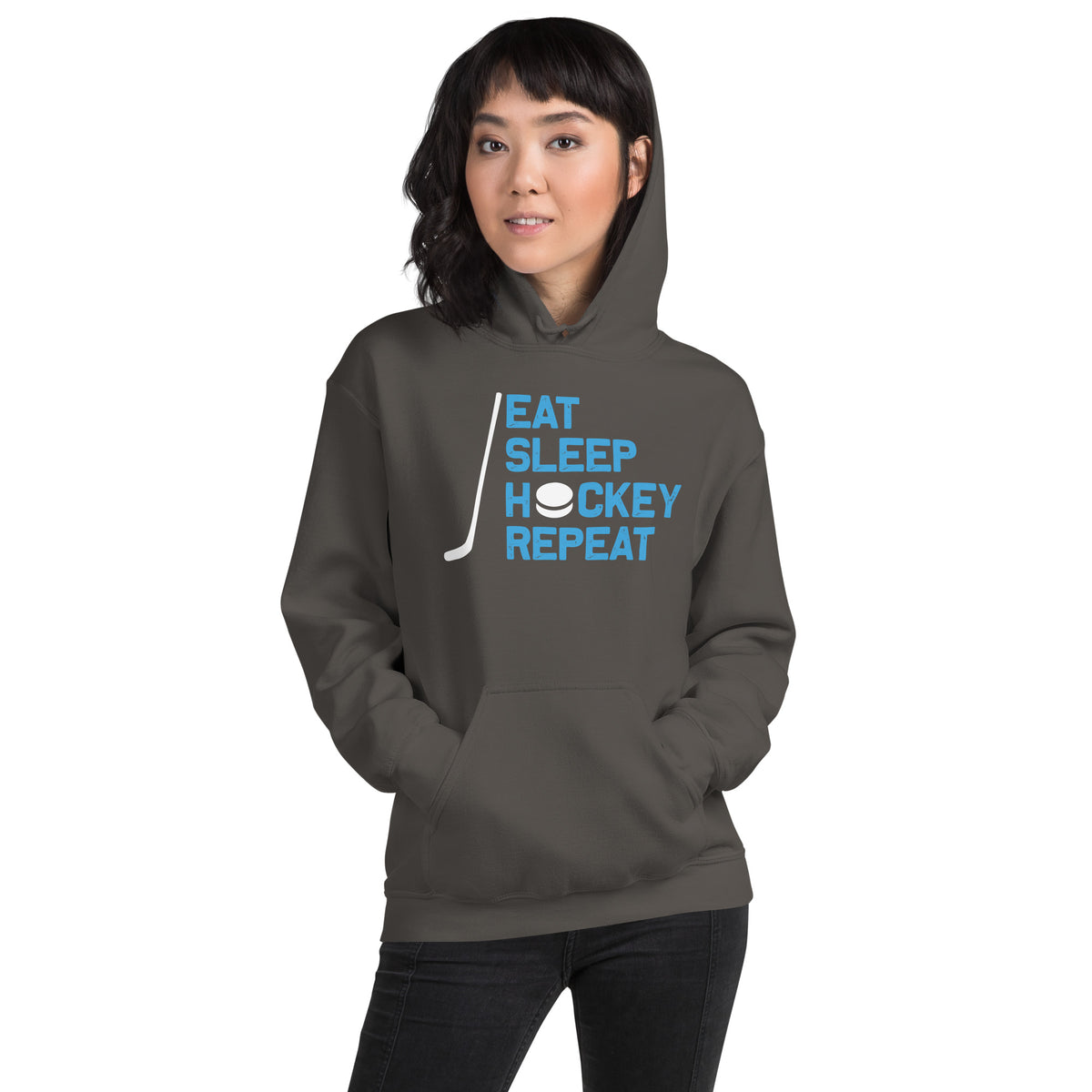 Eat Sleep Hockey Repeat Unisex Hoodie