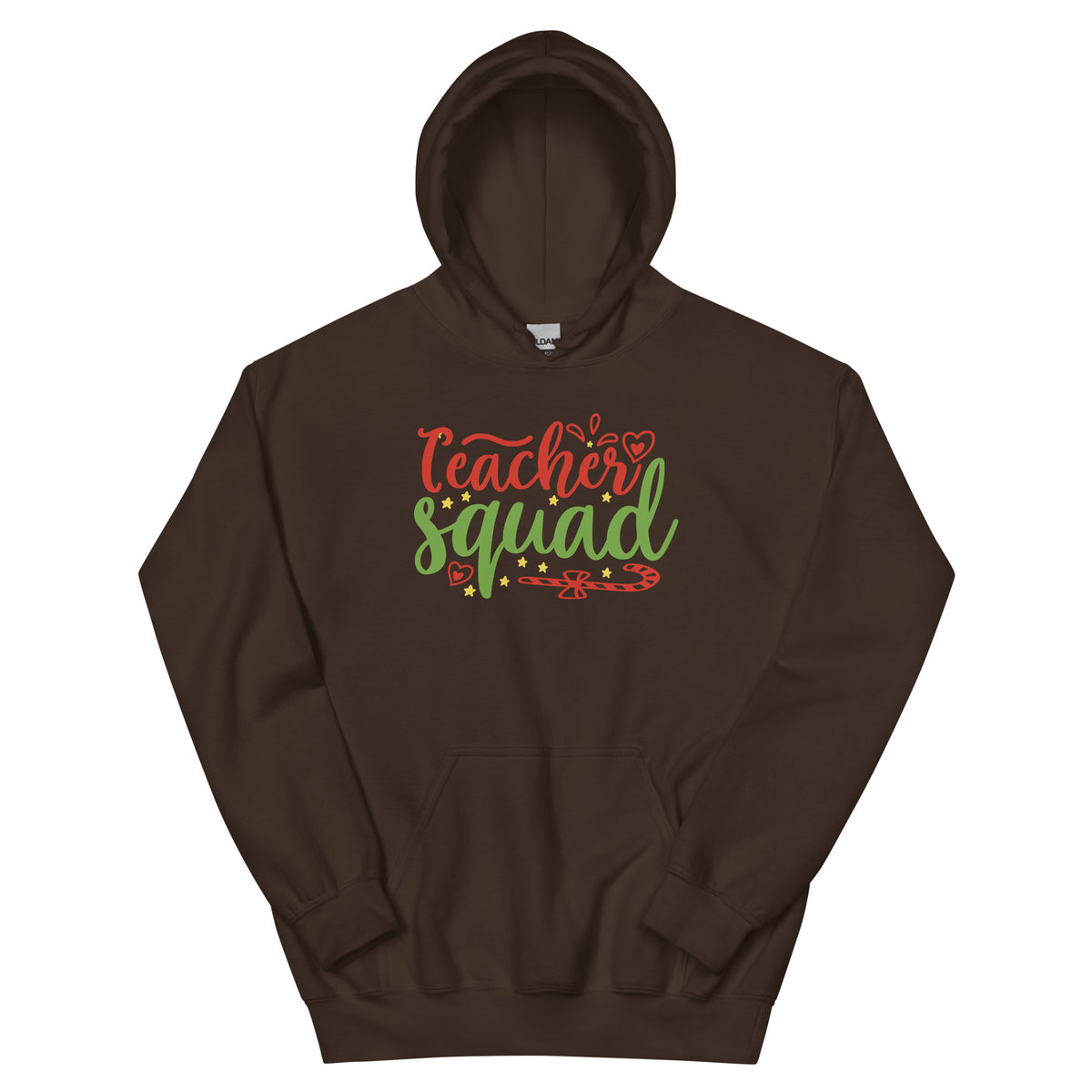 Teacher Squad Christmas – Candy Cane Unisex Hoodie