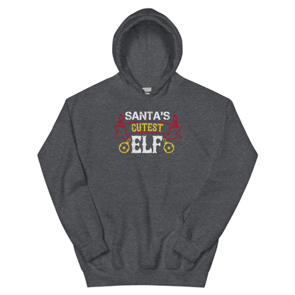 Santa's Cutest Elf Christmas Unisex Hoodie