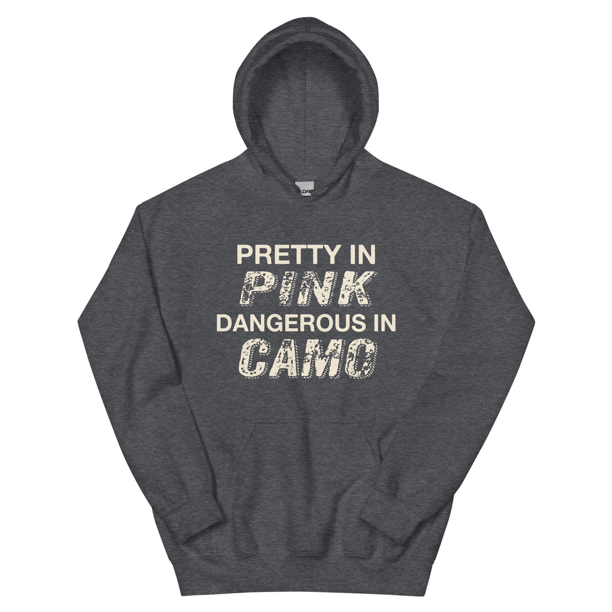Pretty in Pink, Dangerous in Camo Unisex Hoodie