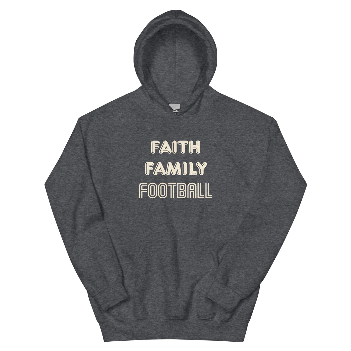 Faith Family Football Unisex Hoodie