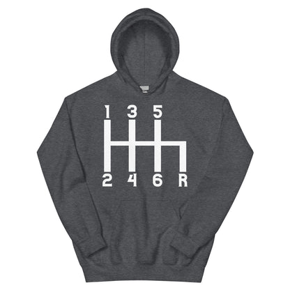 Gear Shift 1-3-5-2-4-6-R Unisex Hoodie