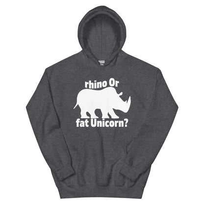Rhino or Fat Unicorn? Unisex Hoodie