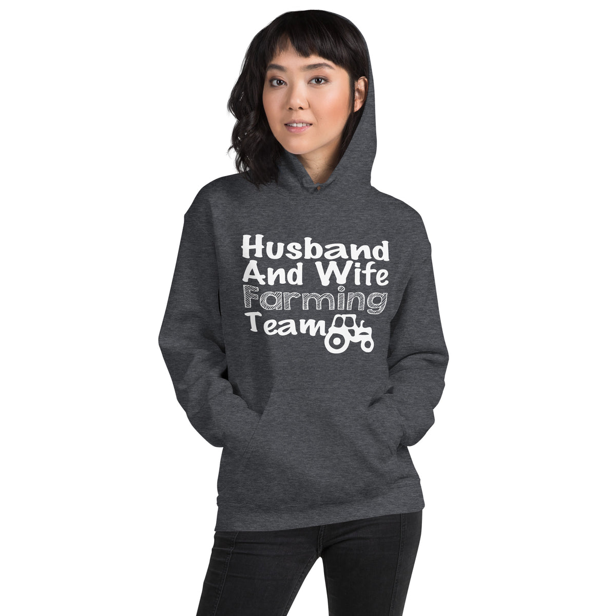 Husband and Wife Farming Team Unisex Hoodie