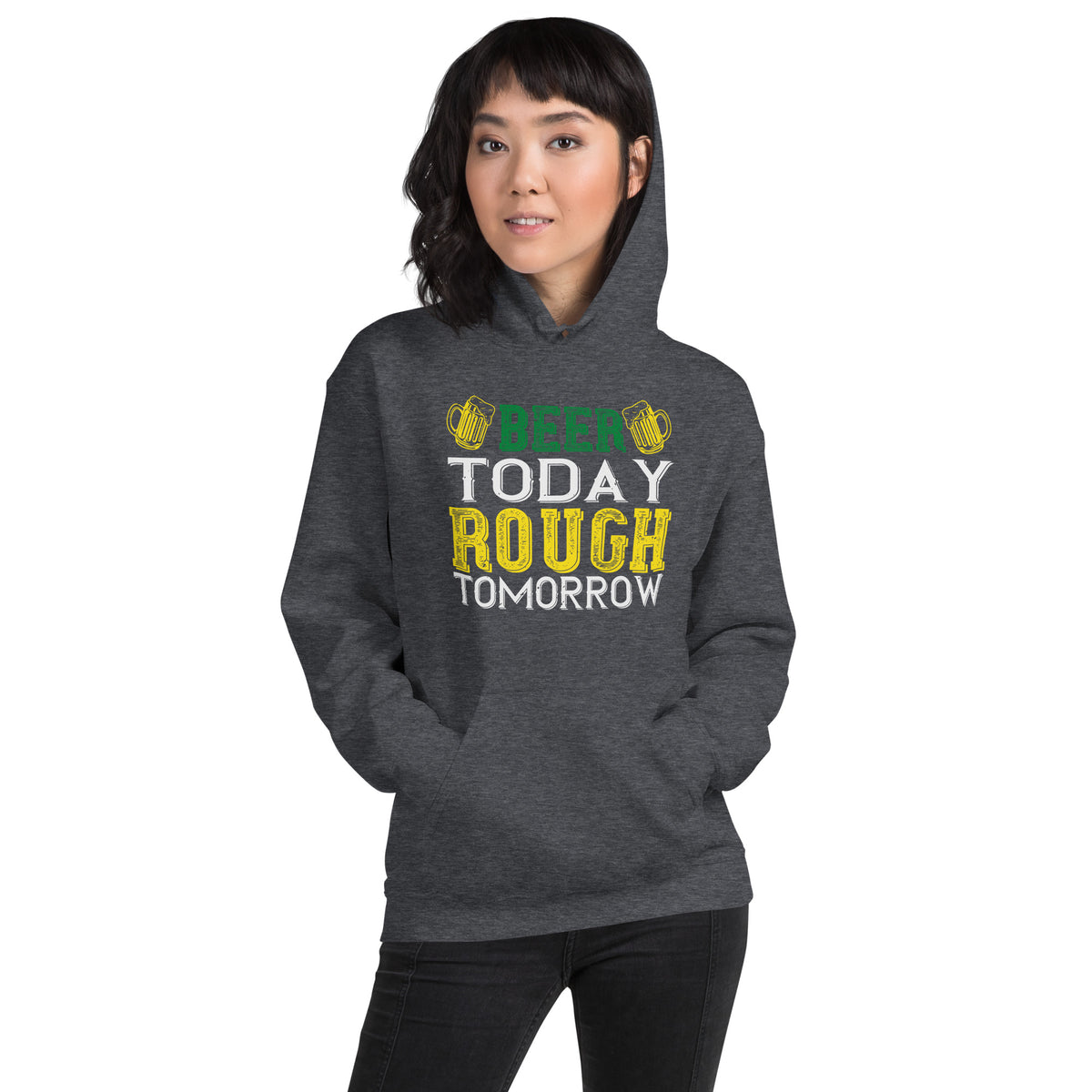 Beer Today, Rough Tomorrow St. Patrick's Day Unisex Hoodie