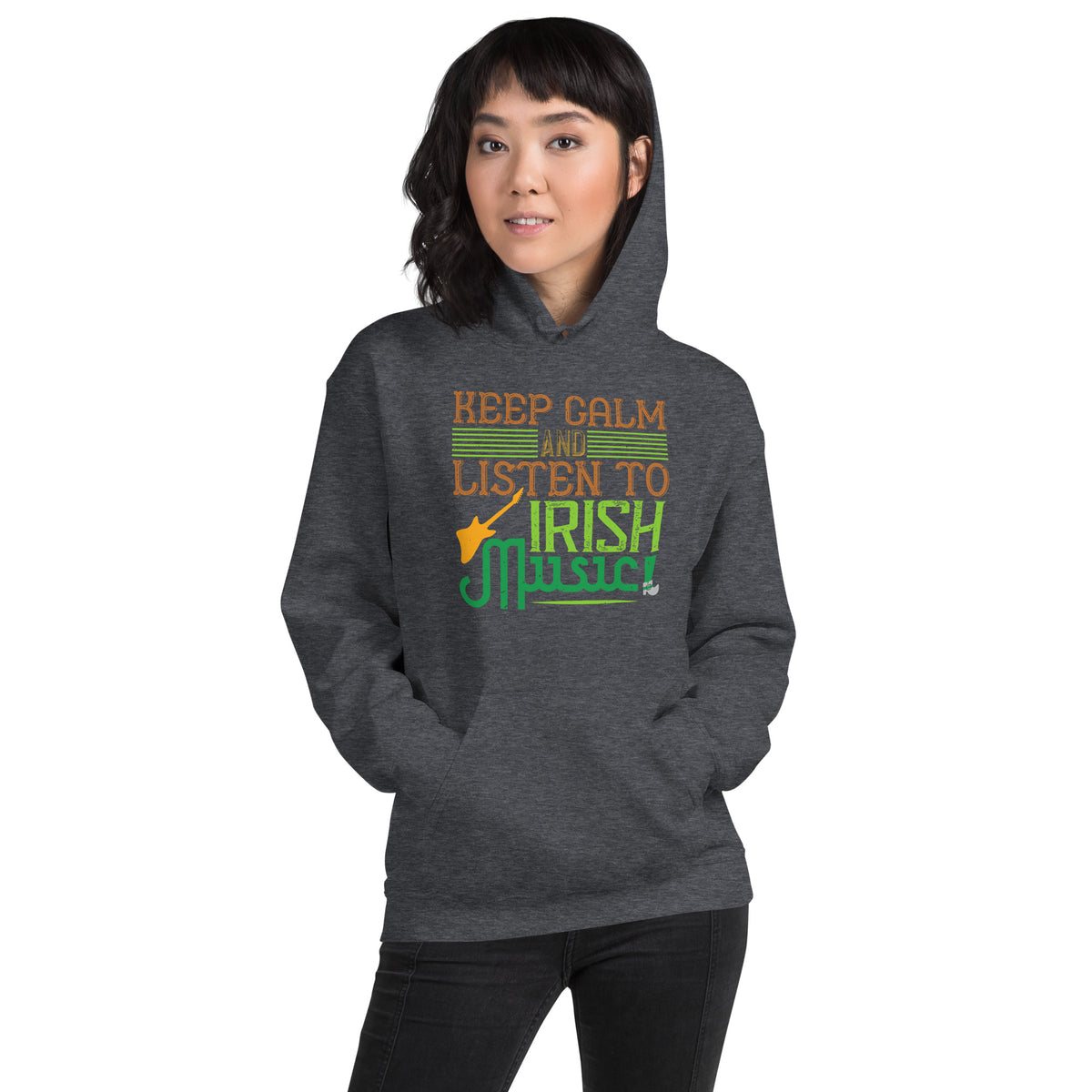 Keep Calm and Listen to Irish Music St. Patrick's Day Unisex Hoodie