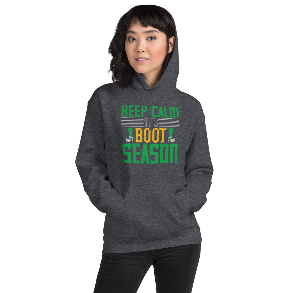 Keep Calm It's Boot Season St. Patrick's Day Unisex Hoodie