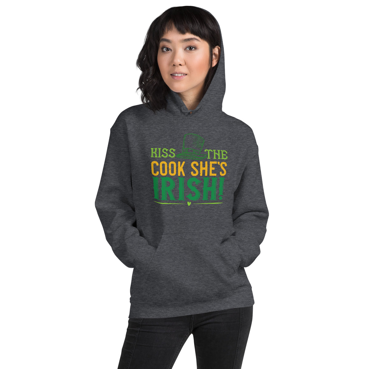 Kiss the Cook, She's Irish! St. Patrick's Day Unisex Hoodie