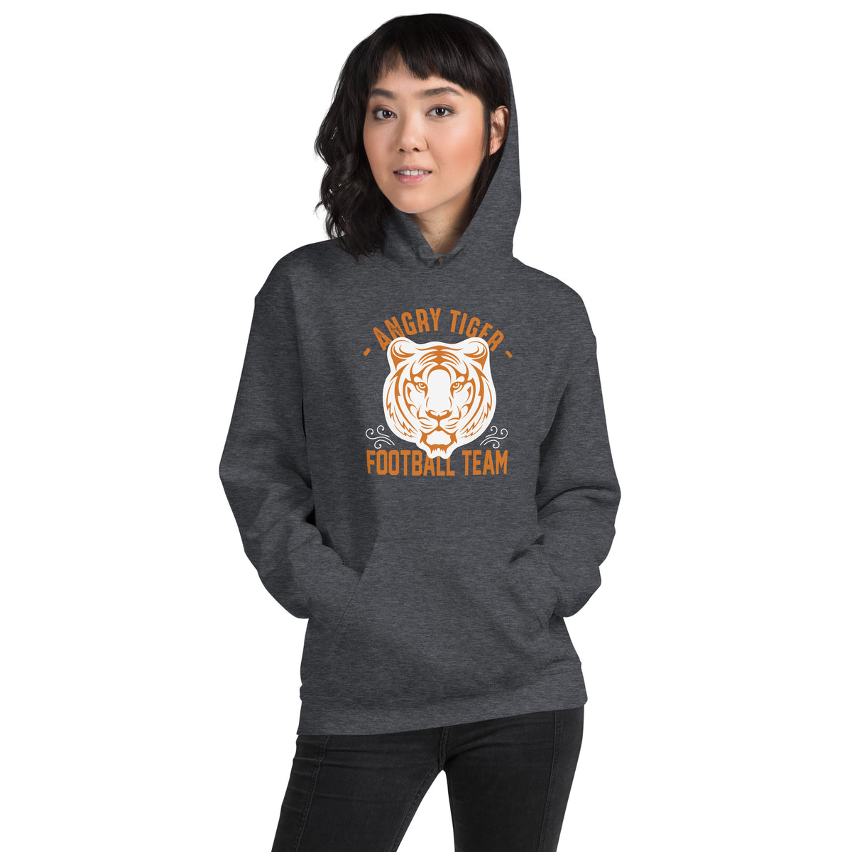 Angry Tiger Football Team Unisex Hoodie
