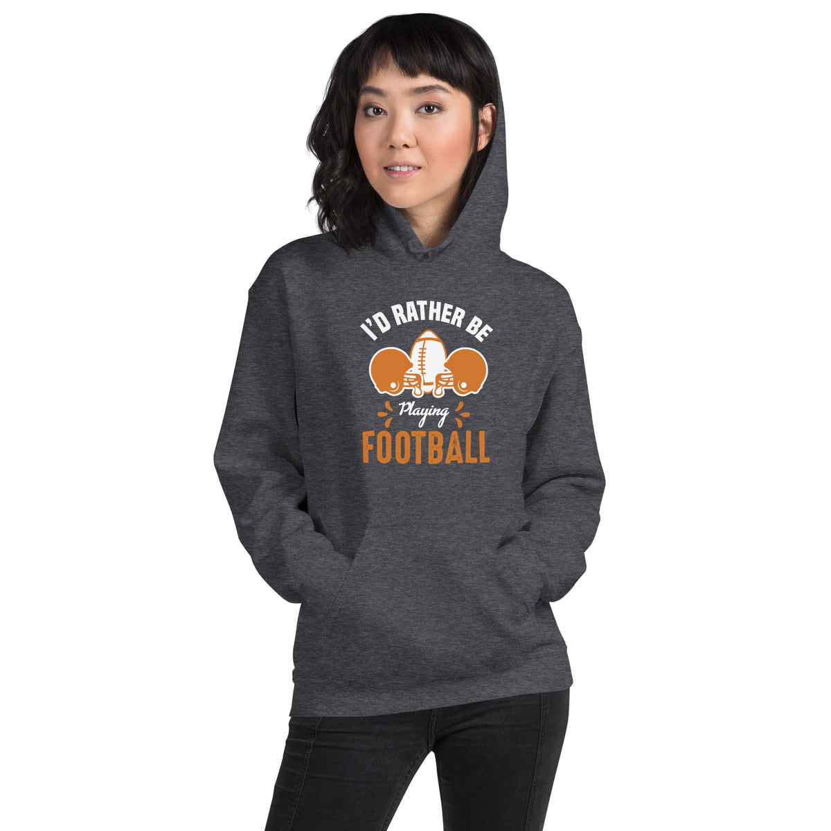 I'd Rather Be Playing Football Unisex Hoodie