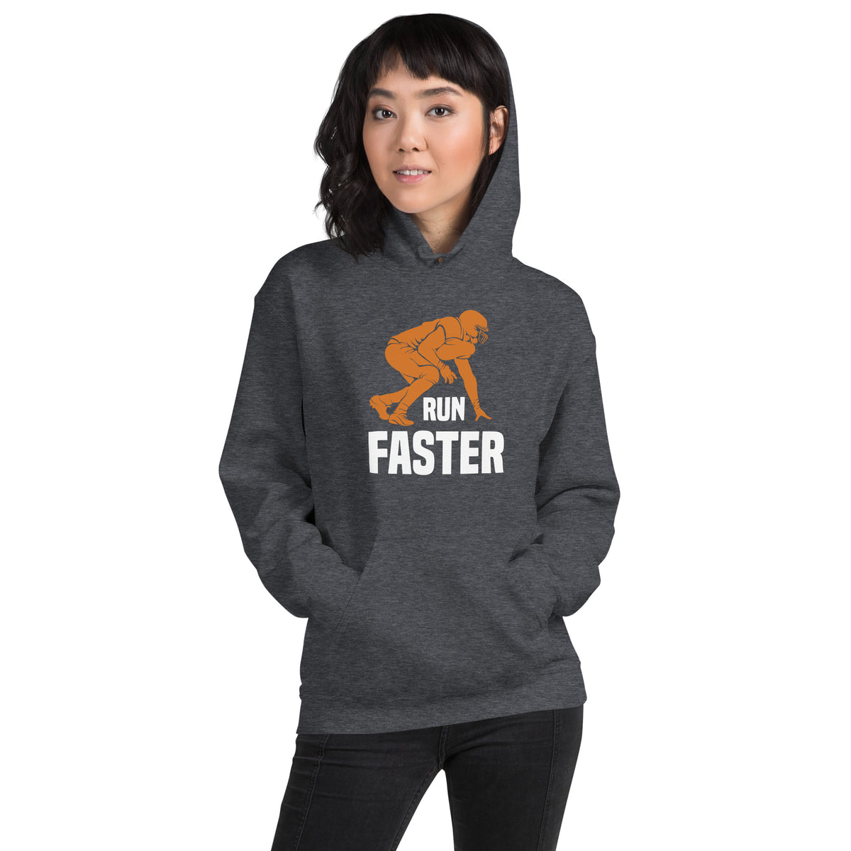 Run Faster Football Unisex Hoodie