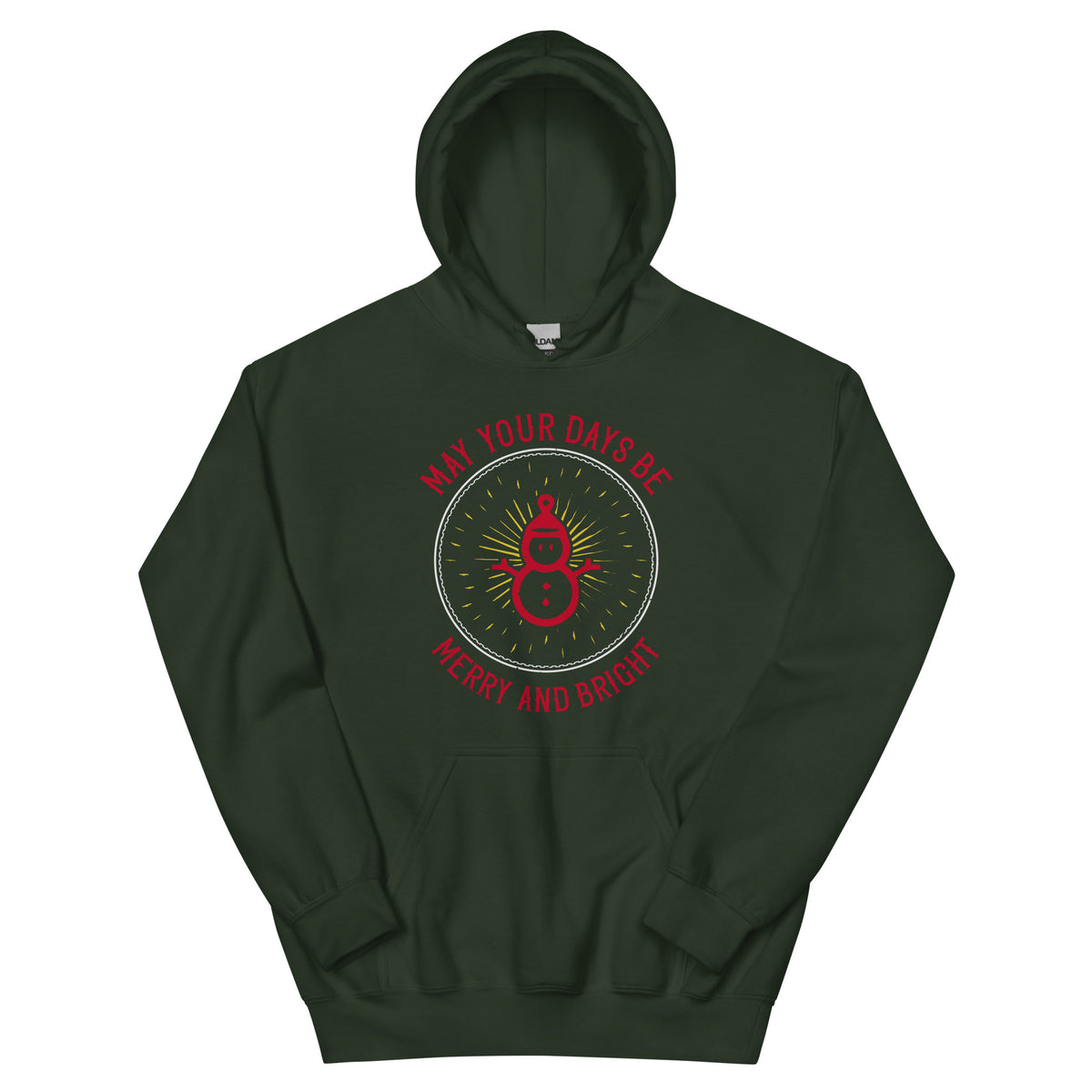 May Your Days Be Merry and Bright Christmas Unisex Hoodie