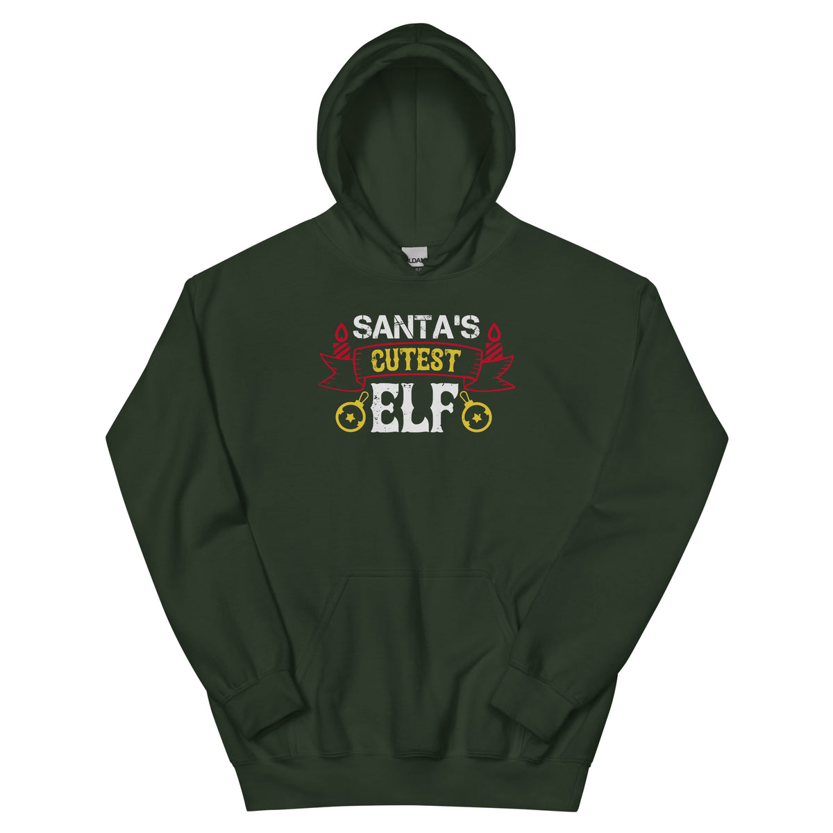 Santa's Cutest Elf Christmas Unisex Hoodie