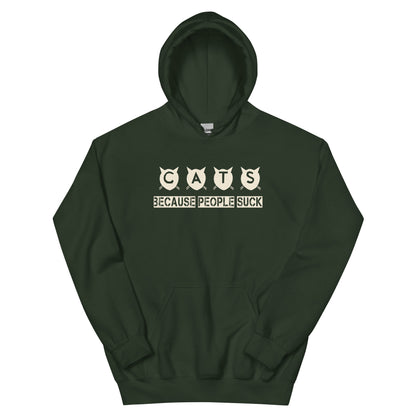 Cats Because People Suck Unisex Hoodie