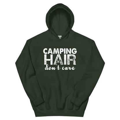 Camping Hair Don't Care Unisex Hoodie