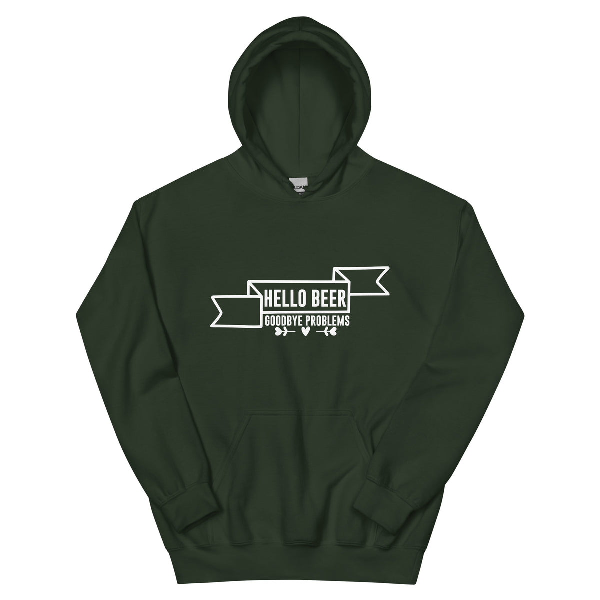 Hello Beer, Goodbye Problems Unisex Hoodie